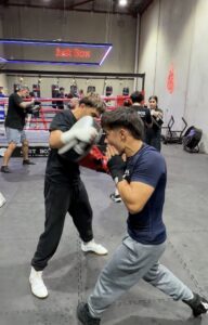 Boxing classes Grange Adelaide at Just Box boxing gym with group training and pad work